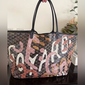 Limited edition Goyard Goyardine Saint Louis Lettres Camouflage GM Camouflage